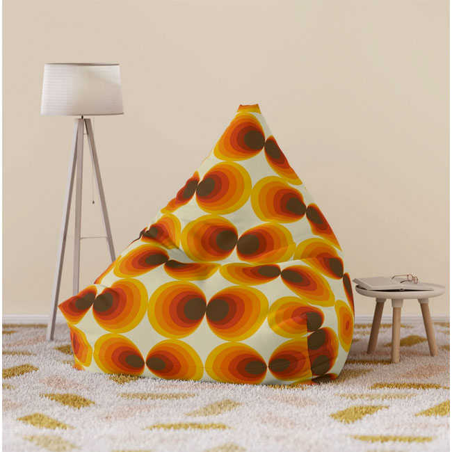 1970s-style bean bag chairs by Kate McEnroe