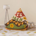 1970s-style bean bag chairs by Kate McEnroe