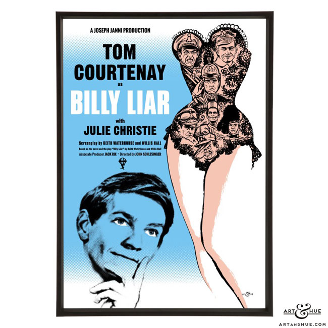 Billy Liar pop art prints by Art & Hue