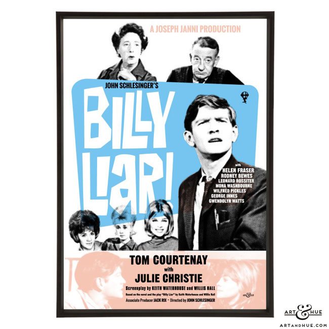 Billy Liar pop art prints by Art & Hue