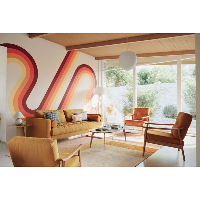 1970s-style wall murals by Bobbi Beck