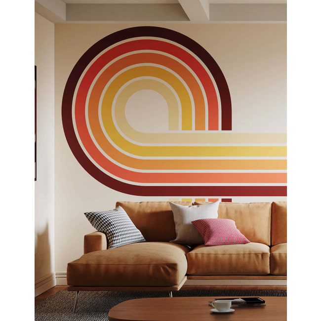 1970s-style wall murals by Bobbi Beck