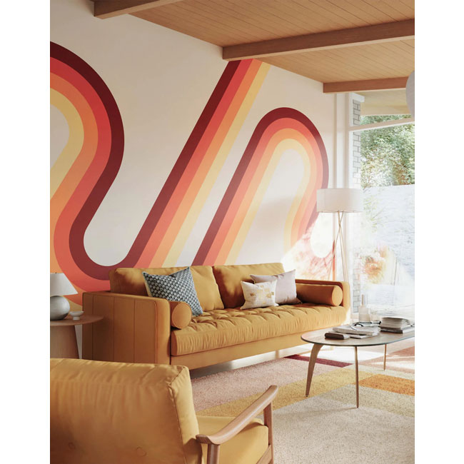 1970s-style wall murals by Bobbi Beck