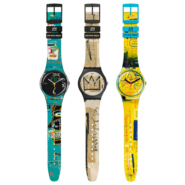 Swatch X Jean-Michel Basquiat Triptych watch set