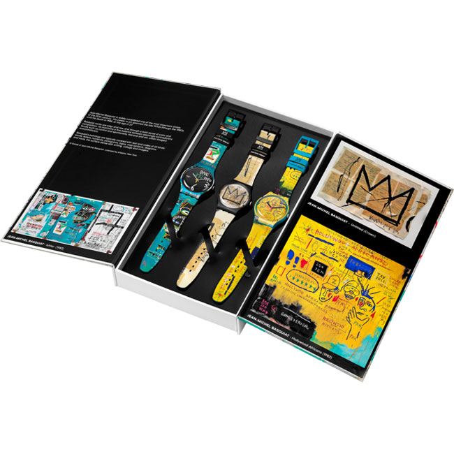 Swatch X Jean-Michel Basquiat Triptych watch set