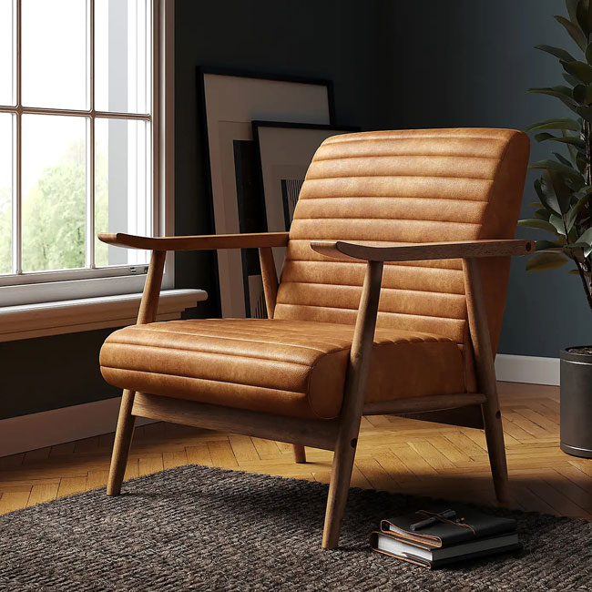 2. Quinn midcentury modern armchair
