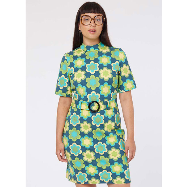 Tatum 1960s belted dress at Joanie