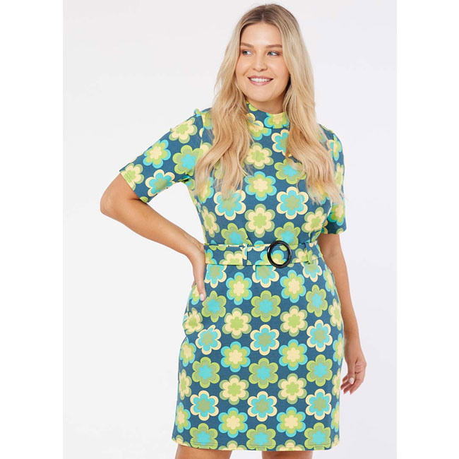 Tatum 1960s belted dress at Joanie