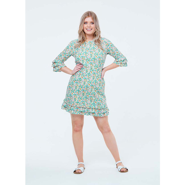 Caitlyn Ditsy Floral A-Line Mini Dress