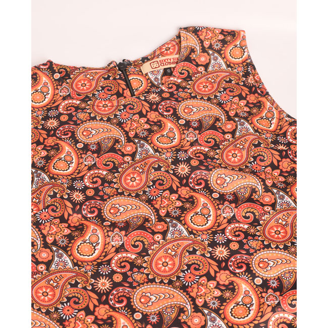 Lucy 1960s-inspired paisley dress at 66 Clothing