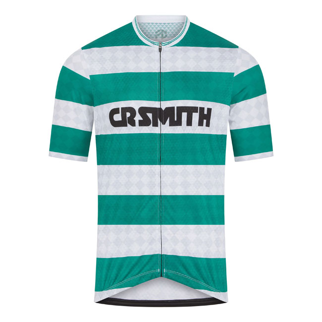 Classic football-themed cycling shirts