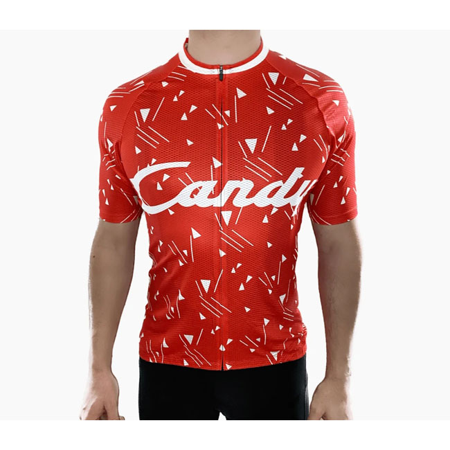 Classic football-themed cycling shirts