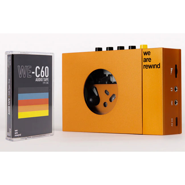 Retro portable cassette player by We Are Rewind