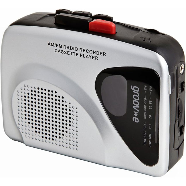 4. Groov-e GVPS525SR portable cassette player and recorder