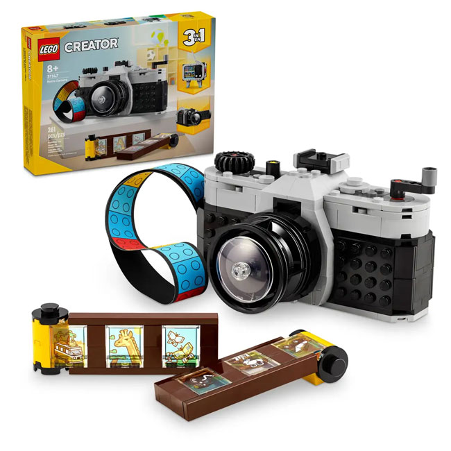 Build a retro camera in Lego