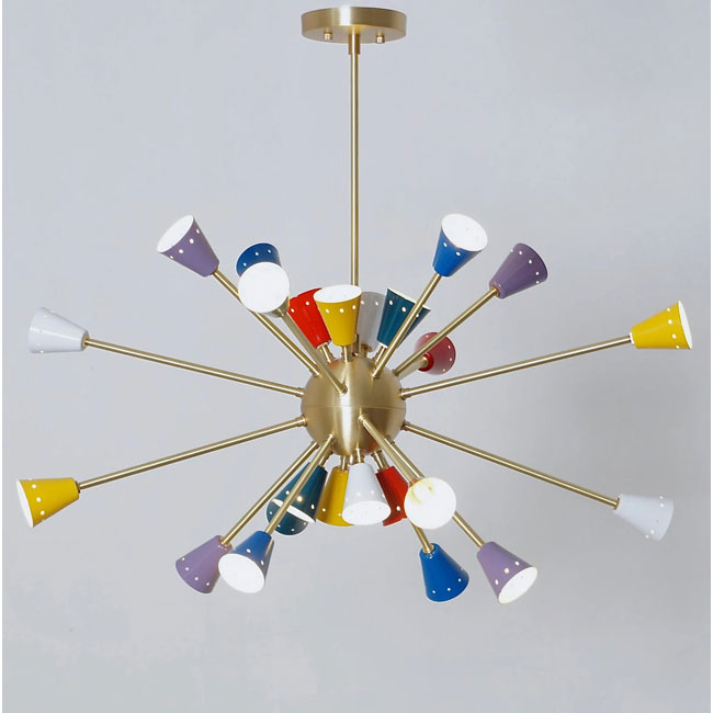 Midcentury modern Sputnik chandeliers by Inscapes Design