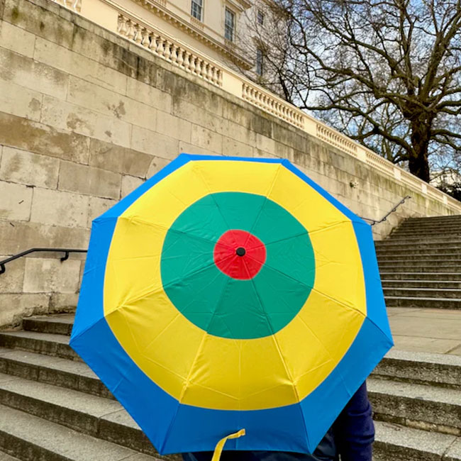 Limited edition target design umbrellas by This Is Now