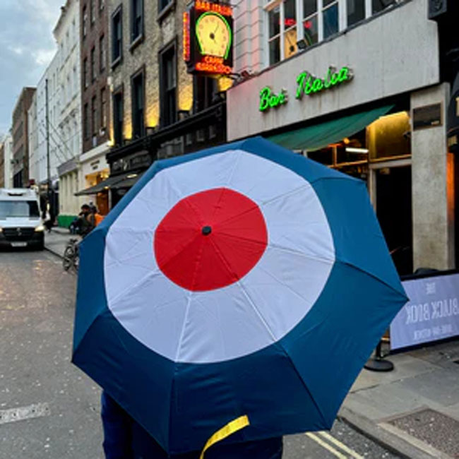 Limited edition target design umbrellas by This Is Now